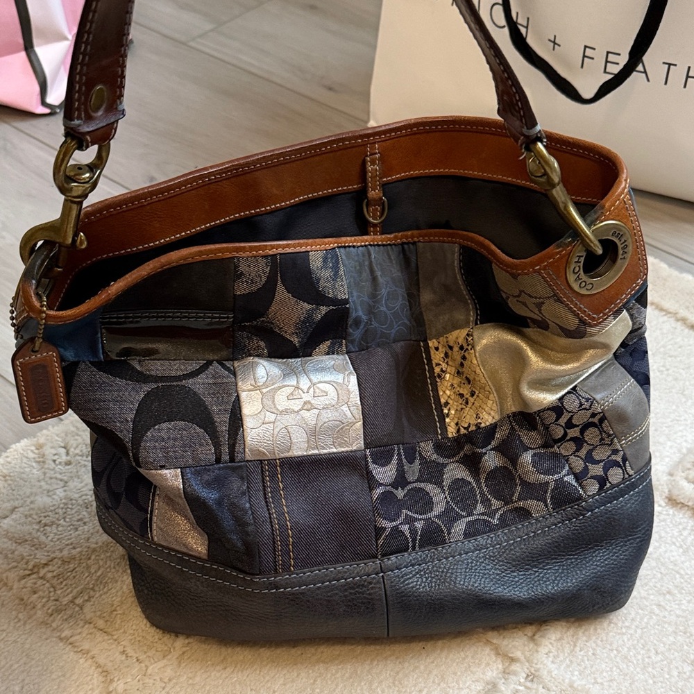 Coach Multicolor Patchwork Bag - image 3